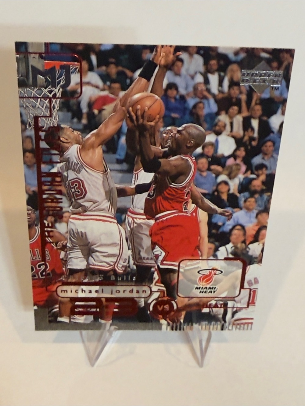 1998 Upper Deck # 148 Michael Jordan Basketball Chicago Bulls vs Heat